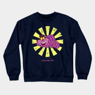 Cheshire Cat Retro Japanese Crewneck Sweatshirt